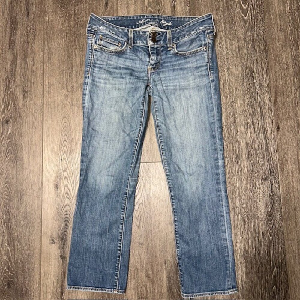 American Eagle Artist Super Stretch Jeans Size 4 Regular Double Button